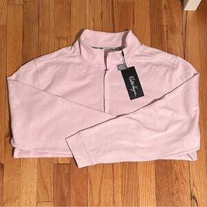 Men’s Walter Hagen Golf Quarterzip in light pink size XL, new with tags